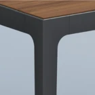 Factory price office furniture L shaped wooden executive desk with movable cabinet