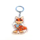 vograce charm transparent funny free design anime key chain custom acrylic charms