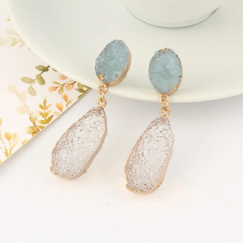 2020 New Arrival Best Selling Pink Natural Quartz Druzy Drop Earrings Boho Agate Druzy Earrings For Women
2020 New Arrival Best Selling Pink Natural Quartz Druzy Drop Earrings Boho Agate Druzy Earrings For Women
