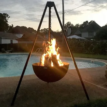 Extra Large Cauldron Fire Pit With Tripod Stand trade assurance fire bowl, Natural rust
Extra Large Cauldron Fire Pit With Tripod Stand trade assurance fire bowl, Natural rust