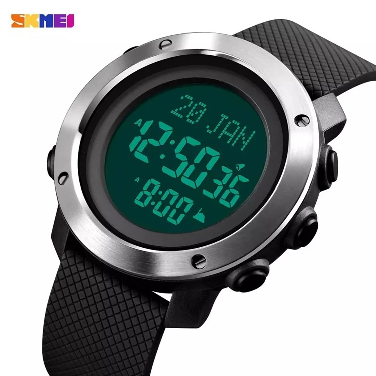 SKEMI 1728 Men's Digital Watch Sport Style Muslim Qibla Time Reminder Waterproof LED Religious Month Electronic Prayer Clocks
SKEMI 1728 Men's Digital Watch Sport Style Muslim Qibla Time Reminder Waterproof LED Religious Month Electronic Prayer Clocks
