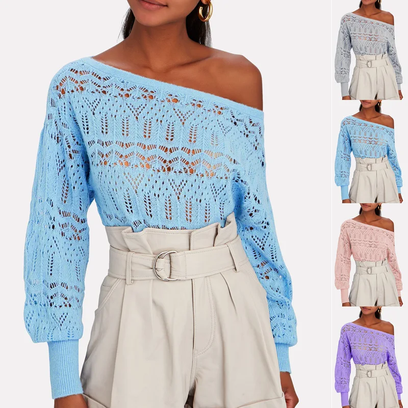 2021 Stylish Style Women Sweater Long Sleeve Hollow Out Knit Pullovers latest trendy Sweater
2021 Stylish Style Women Sweater Long Sleeve Hollow Out Knit Pullovers latest trendy Sweater