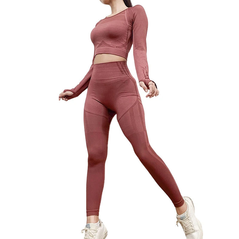 Manufacturer Fashion Outfit Women's Workout Sets 2 Pieces Outfits Tracksuit High Waist Yoga Leggings and Long Sleeve Crop Top, 3 colors
Manufacturer Fashion Outfit Women's Workout Sets 2 Pieces Outfits Tracksuit High Waist Yoga Leggings and Long Sleeve Crop Top, 3 colors