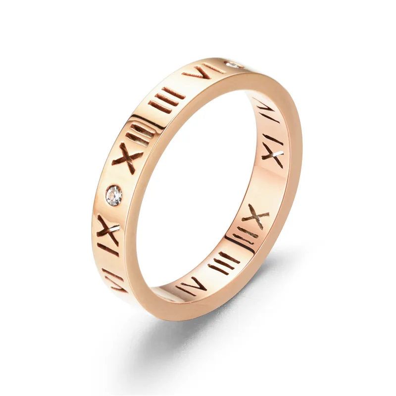 2021 new titanium steel Roman digital Diamond Wedding Ring Engagement Gift Ring, Gold,silver,rose gold
2021 new titanium steel Roman digital Diamond Wedding Ring Engagement Gift Ring, Gold,silver,rose gold