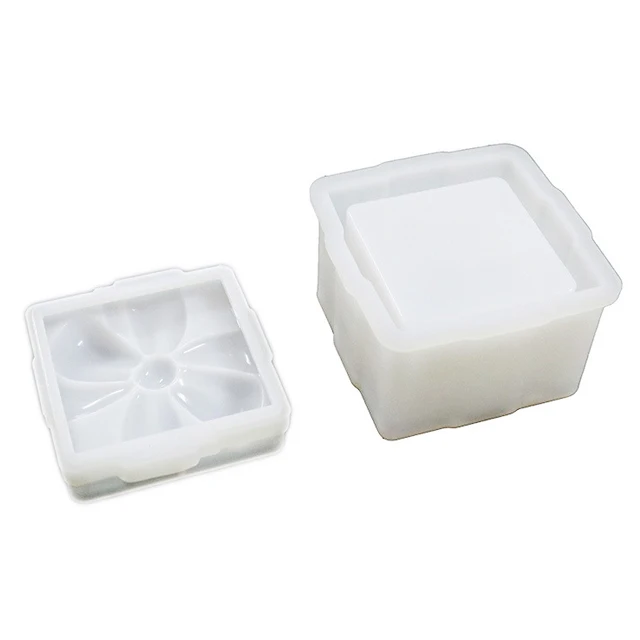 Jewelry storage silicone trinket box bowknot gift box silicone resin molds, White
Jewelry storage silicone trinket box bowknot gift box silicone resin molds, White