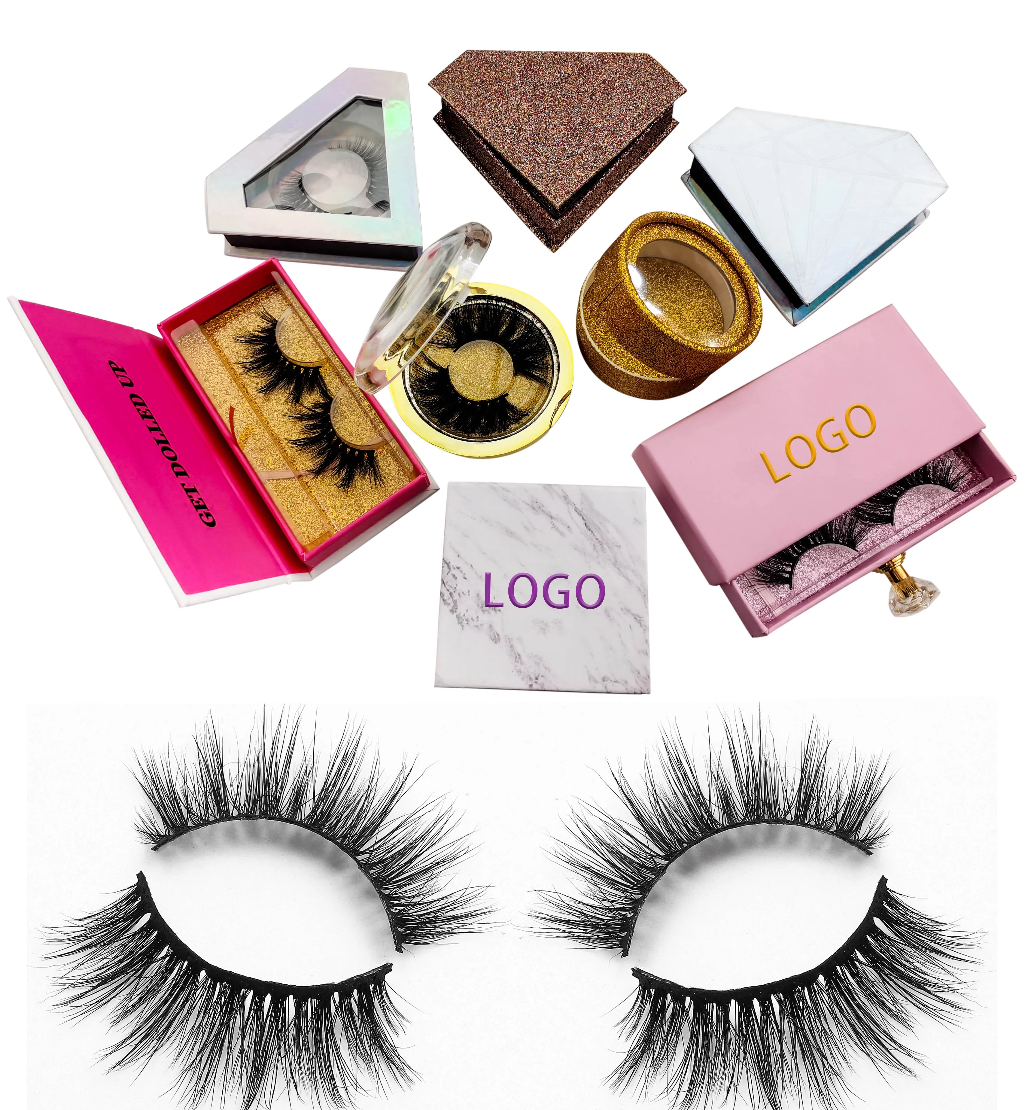 3D mink lashes effect false eyelashes 3D mink lashes customized packaging wholesale eyelashes, Black
3D mink lashes effect false eyelashes 3D mink lashes customized packaging wholesale eyelashes, Black