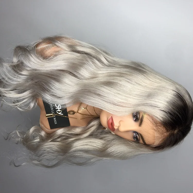 Pre Plucked Ombre Grey Color Wig Body Wave 100% Human Hair Wig Lace Front Wigs For Women
Pre Plucked Ombre Grey Color Wig Body Wave 100% Human Hair Wig Lace Front Wigs For Women