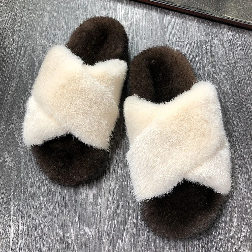 winter warm ladies mink fur slides real mink fur slides women furry slippers, Customer's request
winter warm ladies mink fur slides real mink fur slides women furry slippers, Customer's request
