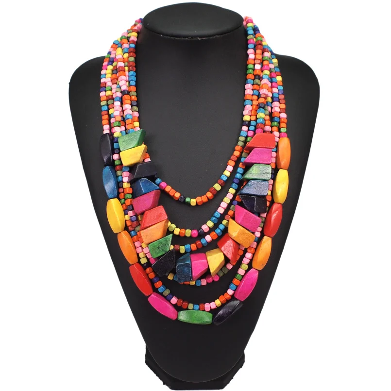 Bohemian Multilayer Wood Bead Choker Necklaces For Women Handmade Beaded Statement African Necklace Jewelry, Custom color
Bohemian Multilayer Wood Bead Choker Necklaces For Women Handmade Beaded Statement African Necklace Jewelry, Custom color