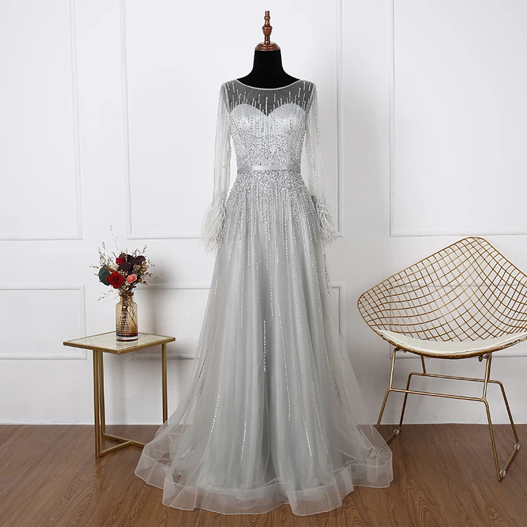 Wholesale sequined evening dress formal gown women beaded long sleeve prom evening dress
Wholesale sequined evening dress formal gown women beaded long sleeve prom evening dress