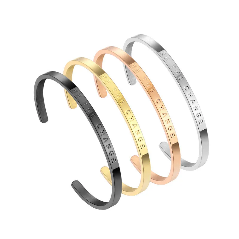 Wholesale Fashion Design Custom Letter Cuff Charm Bracelet Women Stainless Steel Jewelry 
Wholesale Fashion Design Custom Letter Cuff Charm Bracelet Women Stainless Steel Jewelry