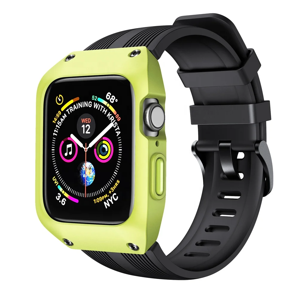 Silicone Strap For Apple Watch Band 38 40 42 44 mm Series 6 5 4 3 SE With Watch Case
Silicone Strap For Apple Watch Band 38 40 42 44 mm Series 6 5 4 3 SE With Watch Case