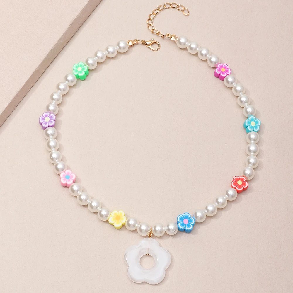 Wholesale Fashionable Handmade Bohemian Pearl Necklace Flower Choker Necklace For Women
Wholesale Fashionable Handmade Bohemian Pearl Necklace Flower Choker Necklace For Women