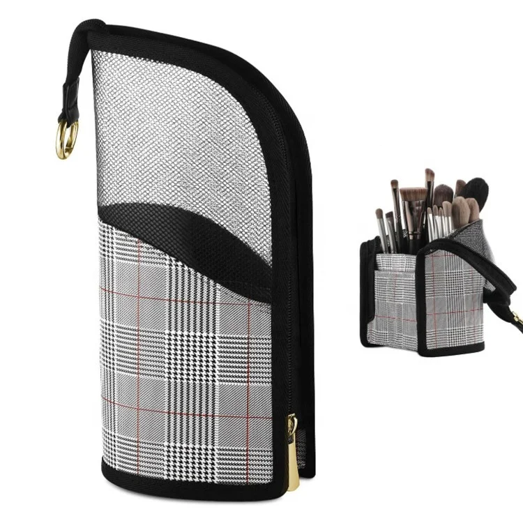Luxury Make Stand Up Standing Pro 10 Pcs Kabuki Hand Canvas Private Label Blue Makeup Brush Bag, Customized color
Luxury Make Stand Up Standing Pro 10 Pcs Kabuki Hand Canvas Private Label Blue Makeup Brush Bag, Customized color