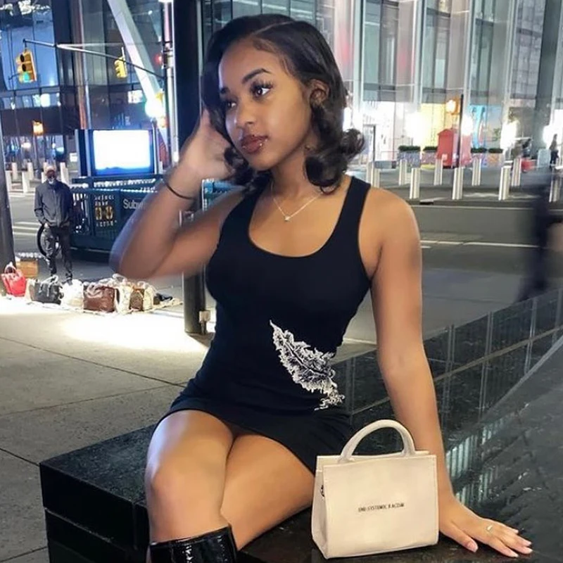 Bomblook K21DS187 Casual Sleeveless Fashion Print Mini Dress Summer 2021 New Arrival Women Sundresses Streetwear
Bomblook K21DS187 Casual Sleeveless Fashion Print Mini Dress Summer 2021 New Arrival Women Sundresses Streetwear