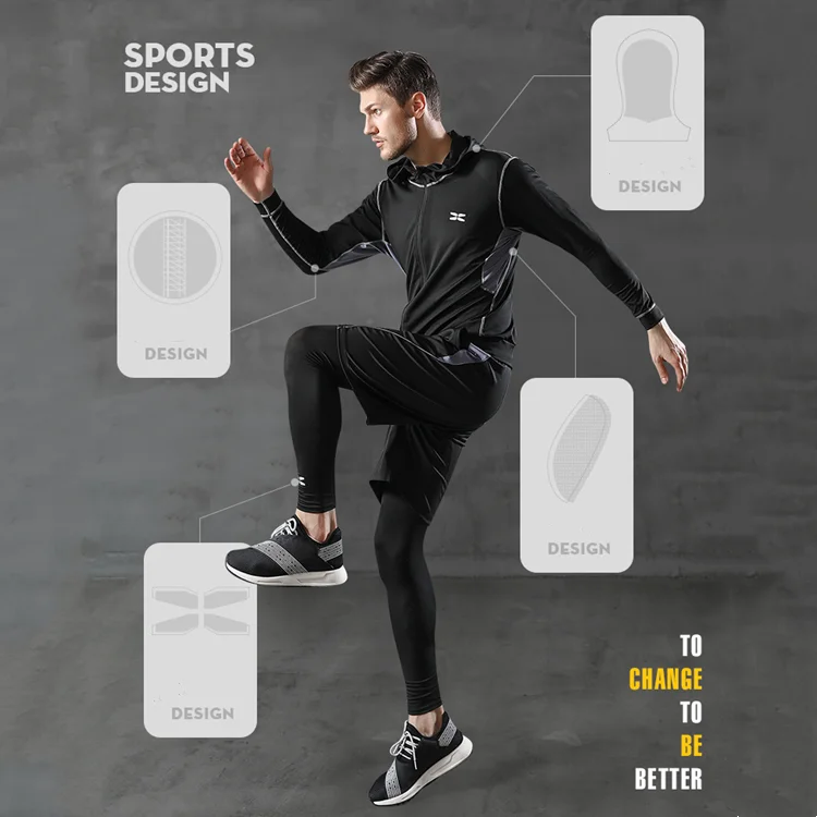 Men 5 Pieces Set Casual Running Gym Suits Fitness Clothes Sports Shorts Quick-drying Tights Short-sleeved Training Sportswear
Men 5 Pieces Set Casual Running Gym Suits Fitness Clothes Sports Shorts Quick-drying Tights Short-sleeved Training Sportswear