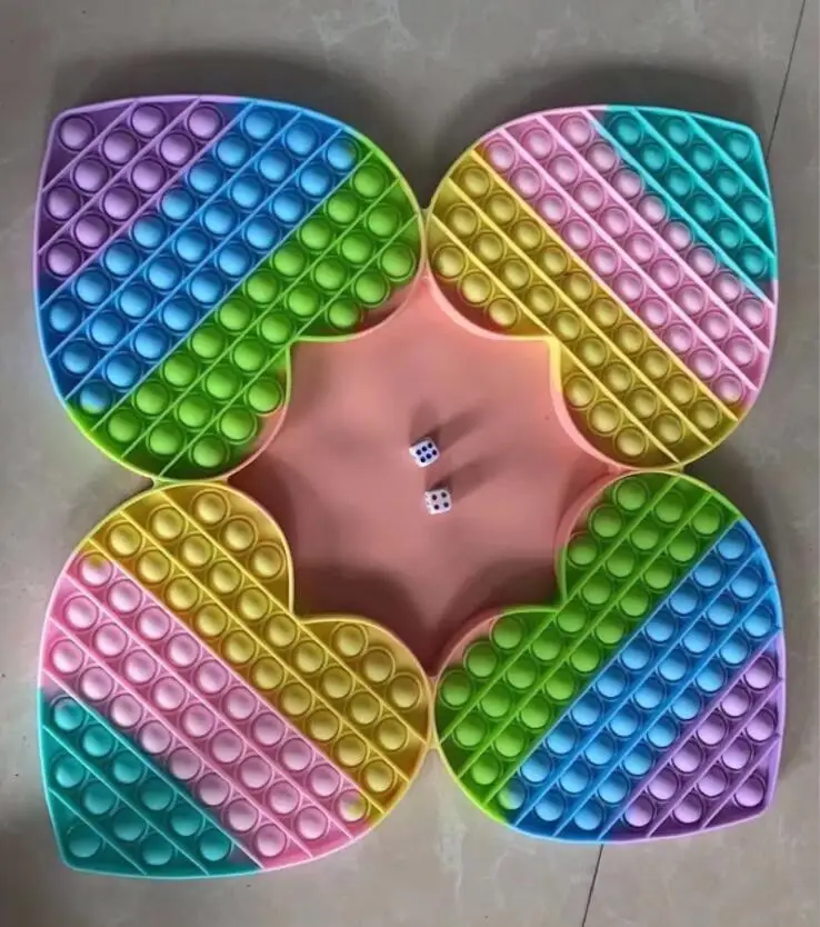 Amazon hot sale 50*35cm four people Big Pop Game Fidget Toy Rainbow Chess Board Push Bubble Popper Fidget Sensory Toys
Amazon hot sale 50*35cm four people Big Pop Game Fidget Toy Rainbow Chess Board Push Bubble Popper Fidget Sensory Toys