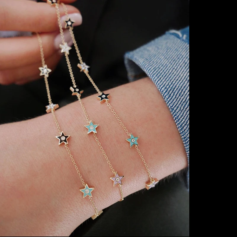 promotion multi mini charm paved link chain bracelet for women fashion star bracelet for festival party gift, Gold
promotion multi mini charm paved link chain bracelet for women fashion star bracelet for festival party gift, Gold