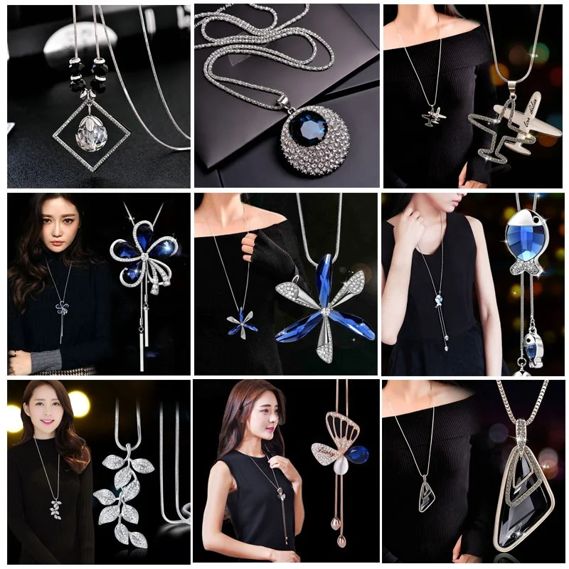 Mix Order Promotion Free Shipping Jewelry Natural Austrian Crystal Necklce Long Sweater Chain For Women, As pictures
Mix Order Promotion Free Shipping Jewelry Natural Austrian Crystal Necklce Long Sweater Chain For Women, As pictures