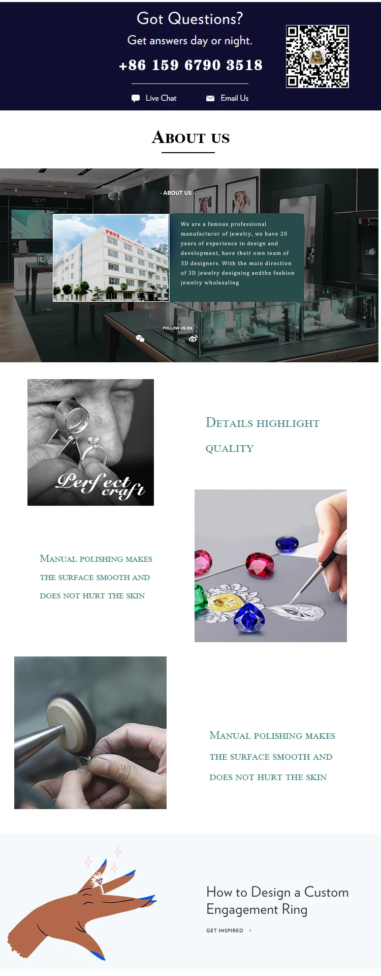 European And American Popular Jewelry Fashion Diamond 3 Piece Ring Combination Set Personality Simple