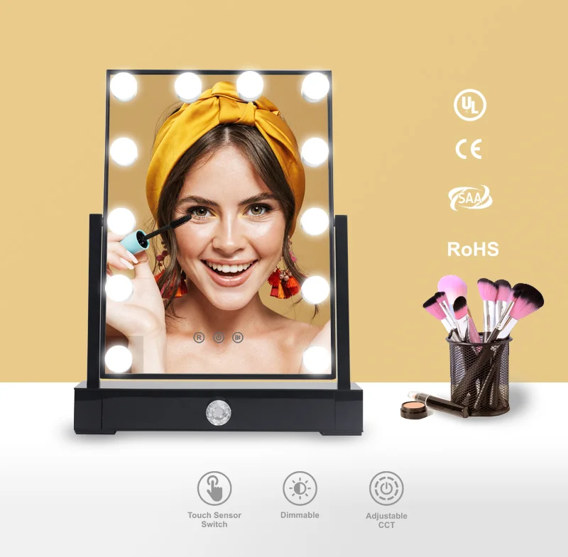 Table Stand Desktop Desk Beauty Large Vanity Makeup Make Up Organizer Storage With Led Light Hollywood Mirror
Table Stand Desktop Desk Beauty Large Vanity Makeup Make Up Organizer Storage With Led Light Hollywood Mirror