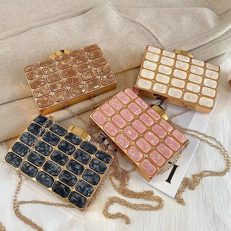 Fashion acrylic bag clutch crossbody chain sling bags for women luxury design evening bags ladies candy small acrylic clutch, Black,pink,golden,light golden
Fashion acrylic bag clutch crossbody chain sling bags for women luxury design evening bags ladies candy small acrylic clutch, Black,pink,golden,light golden