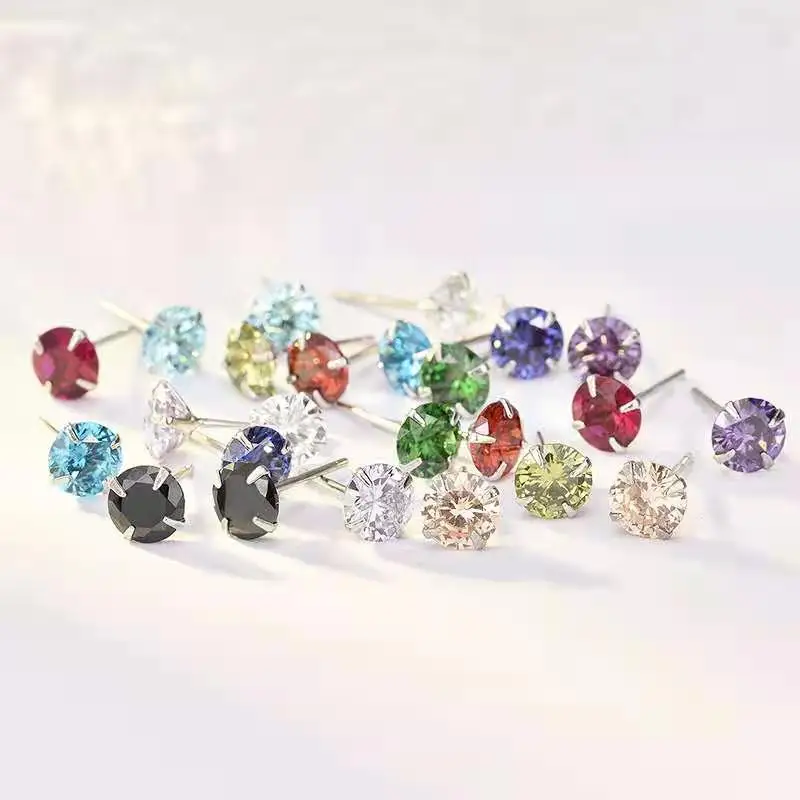 S925 silver sparkle color Zircon Earrings sleep free Earrings simple small earrings
S925 silver sparkle color Zircon Earrings sleep free Earrings simple small earrings