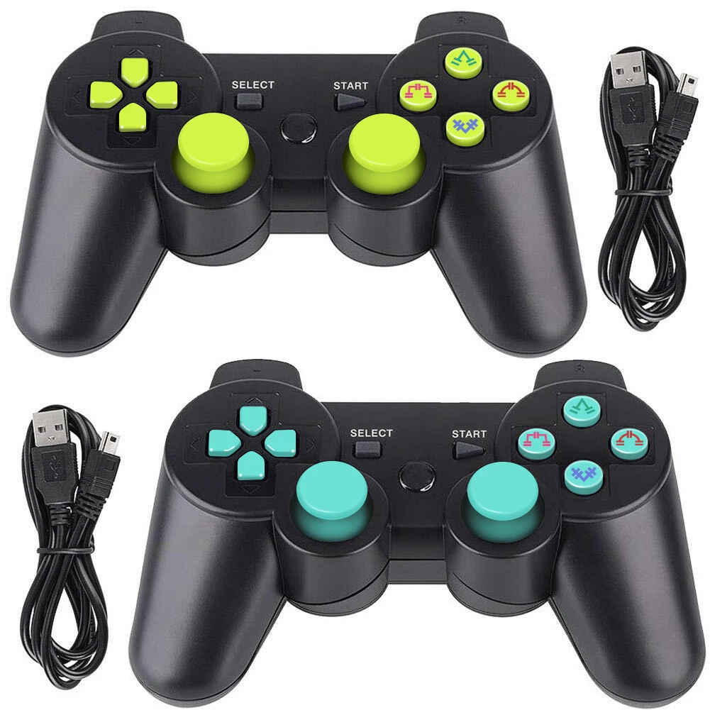Wireless Game Controller Gamepad Joystick Gaming Accessories For PS3 Pack of 2pcs, Colorful
Wireless Game Controller Gamepad Joystick Gaming Accessories For PS3 Pack of 2pcs, Colorful