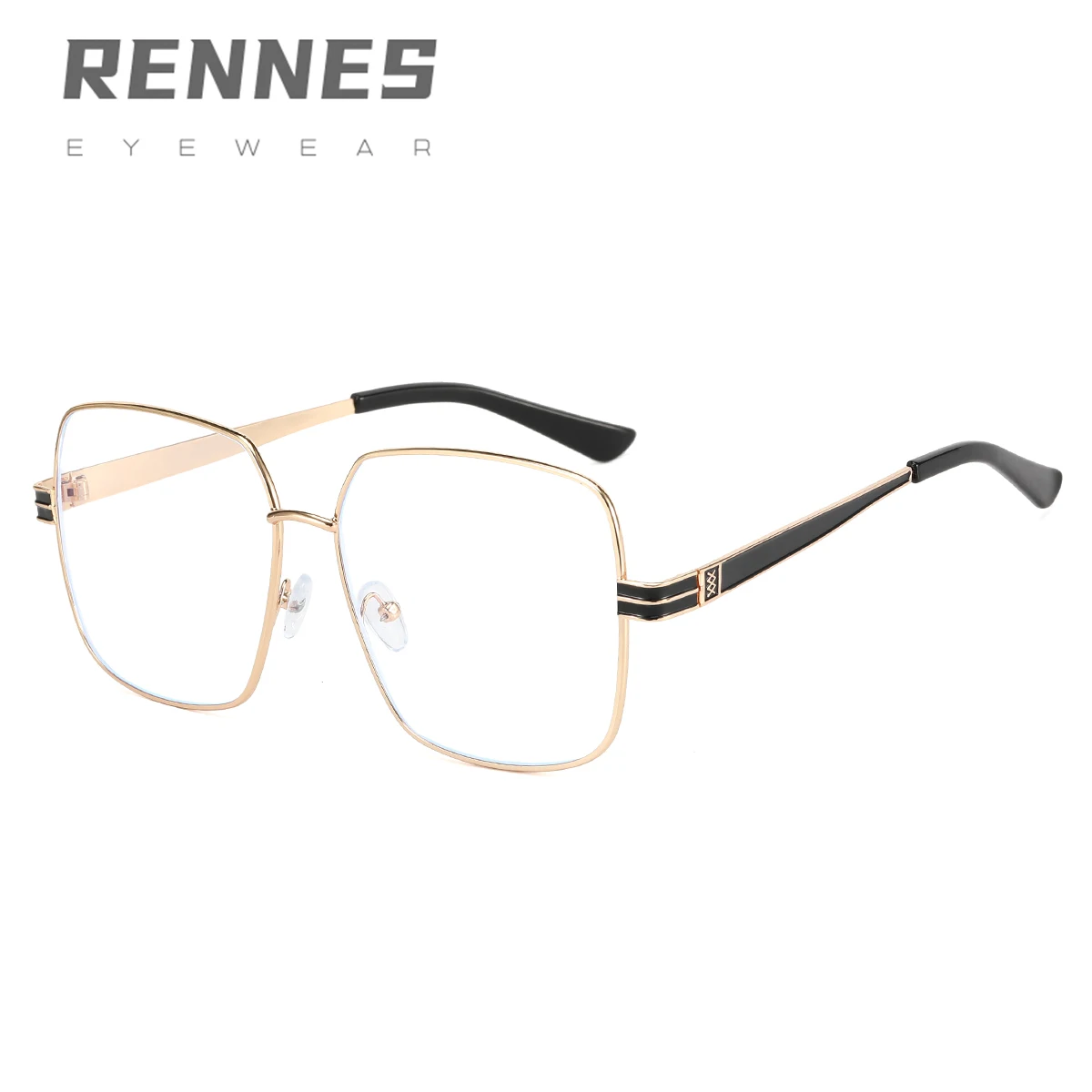 RENNES2021 new square frame plain glasses fashionable anti blue light glasses men's and women's metal frame plain glasses D3512
RENNES2021 new square frame plain glasses fashionable anti blue light glasses men's and women's metal frame plain glasses D3512