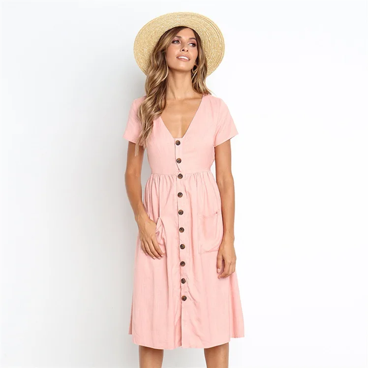 In Stock Supply Wholesale Custom Long Casual Slim Solid Women A-line Casual Dresses, 9 color
In Stock Supply Wholesale Custom Long Casual Slim Solid Women A-line Casual Dresses, 9 color