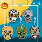 1-6 DIY Diamond Key Chains All-Diamond Special-shaped Diamond Painting Key Chains Women's Pack Hanging Key Rings