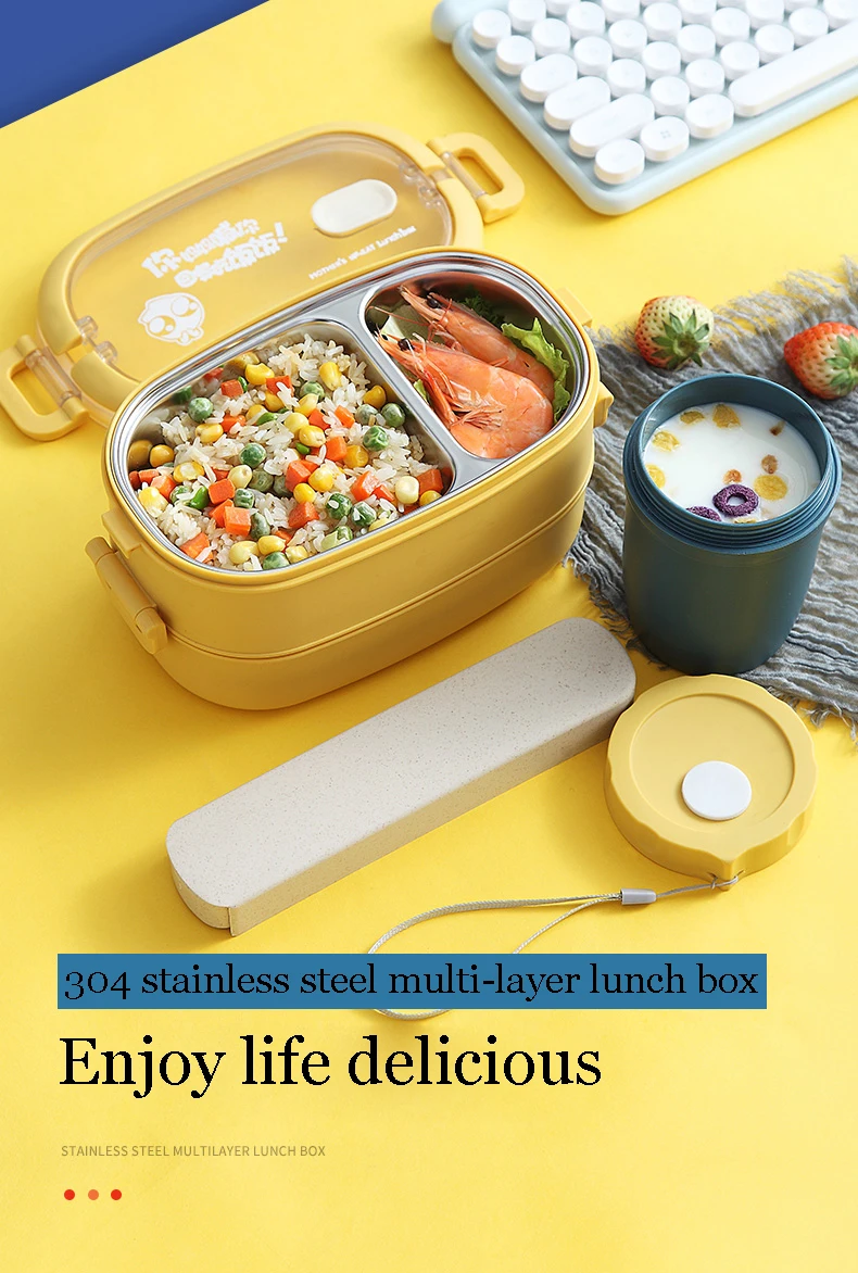 wholesale leak proof tiffin box lunch leakproof bento wheat