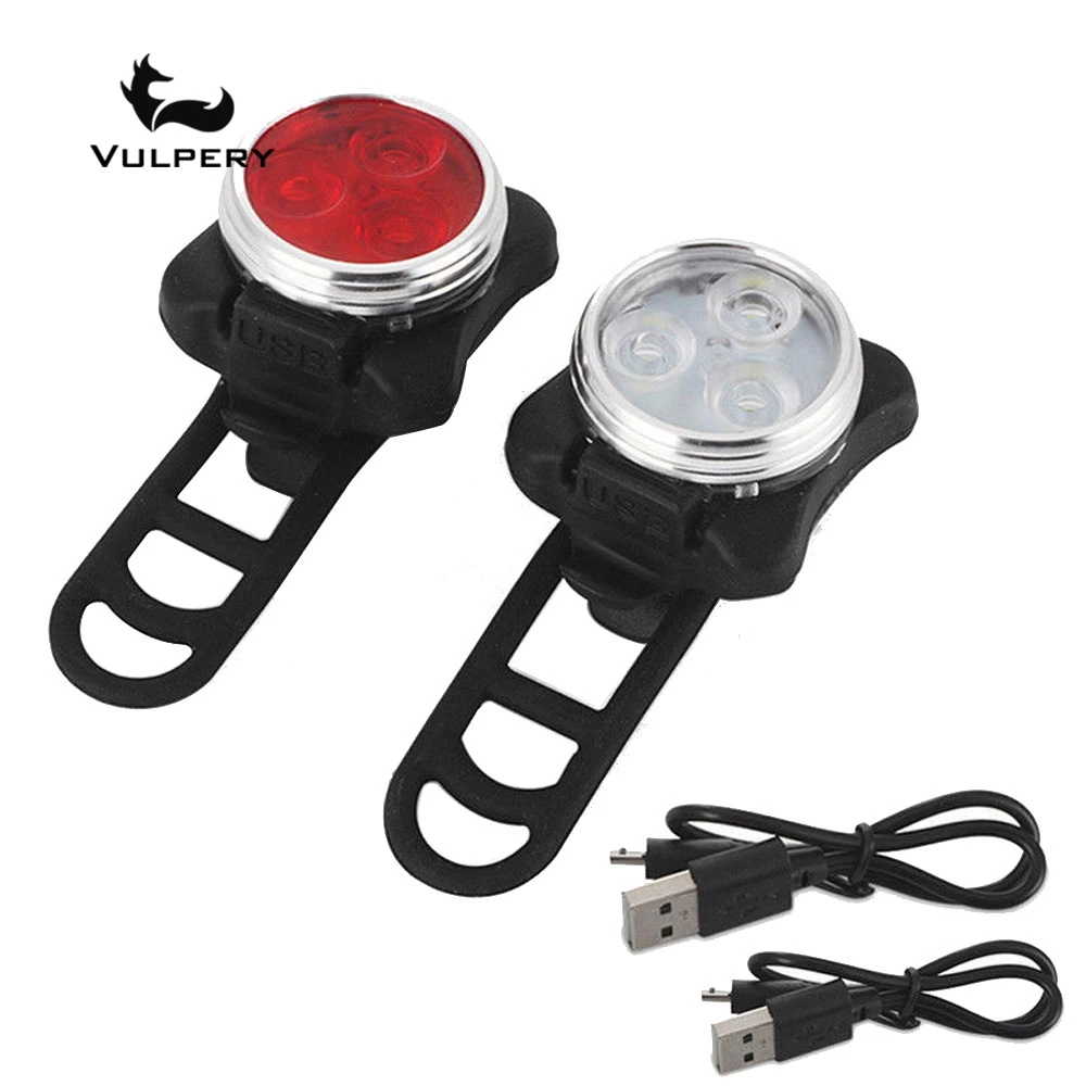 High Quality Bright Cycling Bicycle Bike 3 LED Head Front light 4 modes USB Rechargeable Tail Clip Light Lamp Waterproof#25
High Quality Bright Cycling Bicycle Bike 3 LED Head Front light 4 modes USB Rechargeable Tail Clip Light Lamp Waterproof#25