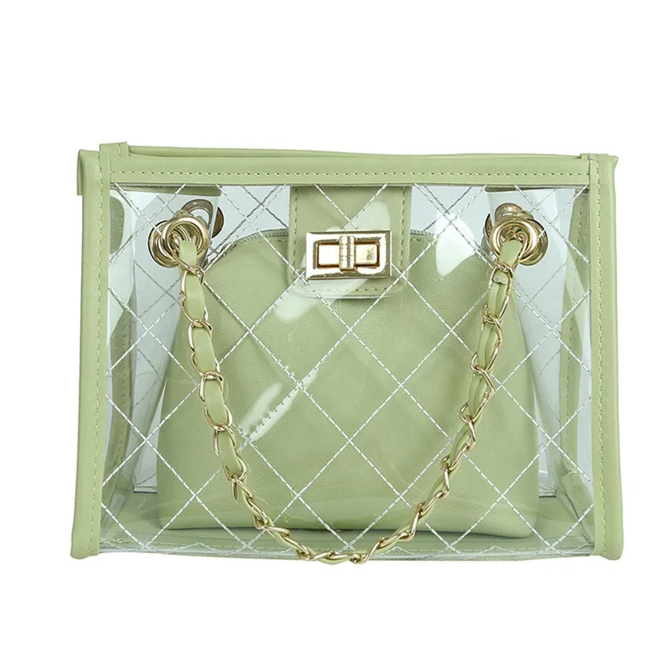 2020 High-grade Woman Chain Bags Luxury Handbags PVC PU Clear Transparent Shoulder Bag, All colors
2020 High-grade Woman Chain Bags Luxury Handbags PVC PU Clear Transparent Shoulder Bag, All colors