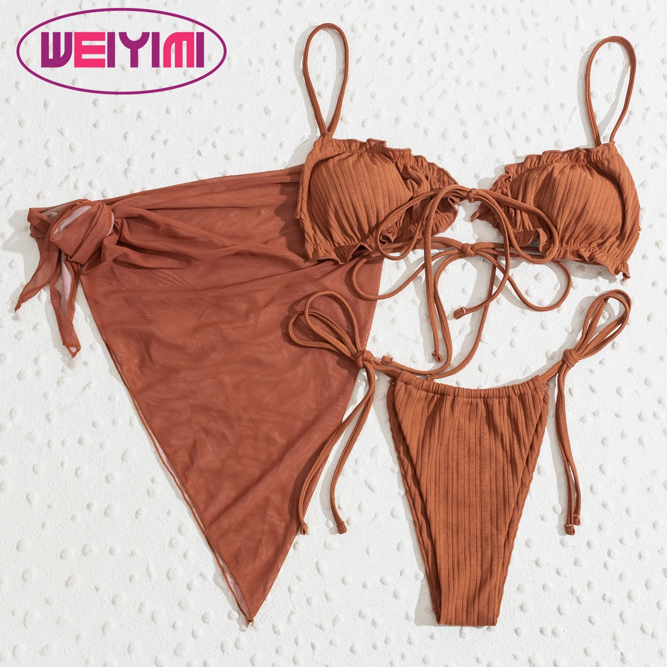 2021 Custom Women 3 Piece Set Swimsuits Bikinis Solid Bathing Suits Sexy Casual Short Skirt Three Colors Cover Up
2021 Custom Women 3 Piece Set Swimsuits Bikinis Solid Bathing Suits Sexy Casual Short Skirt Three Colors Cover Up