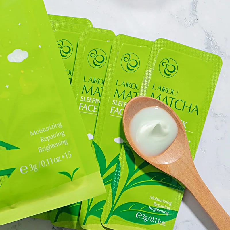 Good Quality Matcha Night Sleeping Face Mask Travelling Essentials Moisturizing And Hydrating Essence
Good Quality Matcha Night Sleeping Face Mask Travelling Essentials Moisturizing And Hydrating Essence