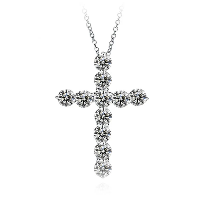 Luxury 3A Round Crystal Rhinestone CZ Cross Pendant Necklace Shiny Round Cut Diamond Cross Pendant Necklace
Luxury 3A Round Crystal Rhinestone CZ Cross Pendant Necklace Shiny Round Cut Diamond Cross Pendant Necklace
