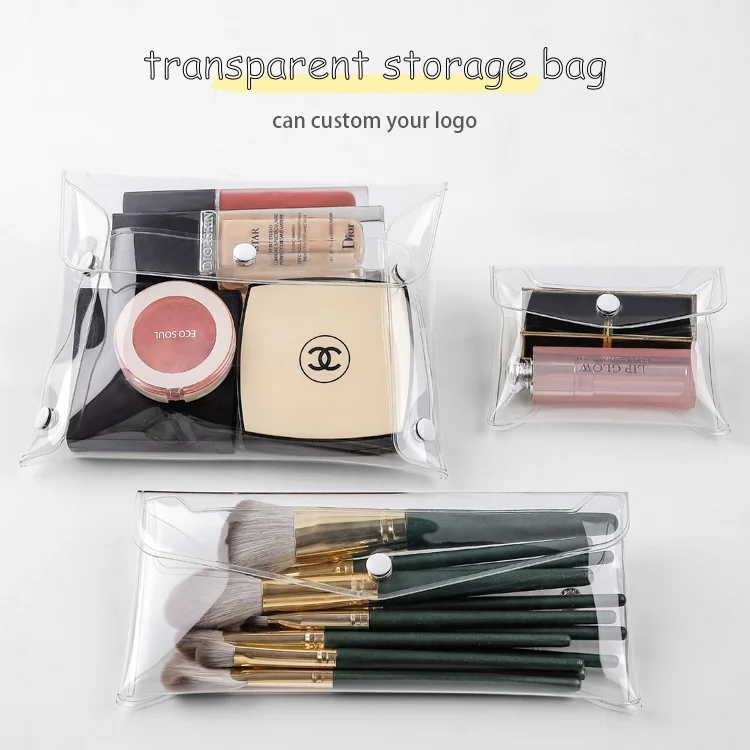 transparent pvc makeup brush bag button make up pouch tpu cosmetics storage bag, Transparent;can custom any color
transparent pvc makeup brush bag button make up pouch tpu cosmetics storage bag, Transparent;can custom any color