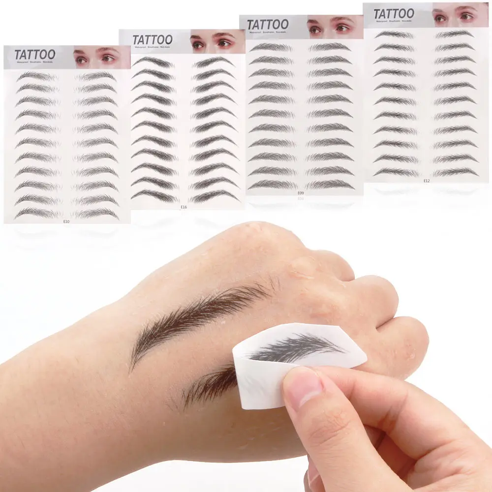 6D Hair Like Eyebrows Makeup Waterproof Long Lasting Natural False Eyebrows Woman Eye Brow Tattoo Sticker, Black
6D Hair Like Eyebrows Makeup Waterproof Long Lasting Natural False Eyebrows Woman Eye Brow Tattoo Sticker, Black