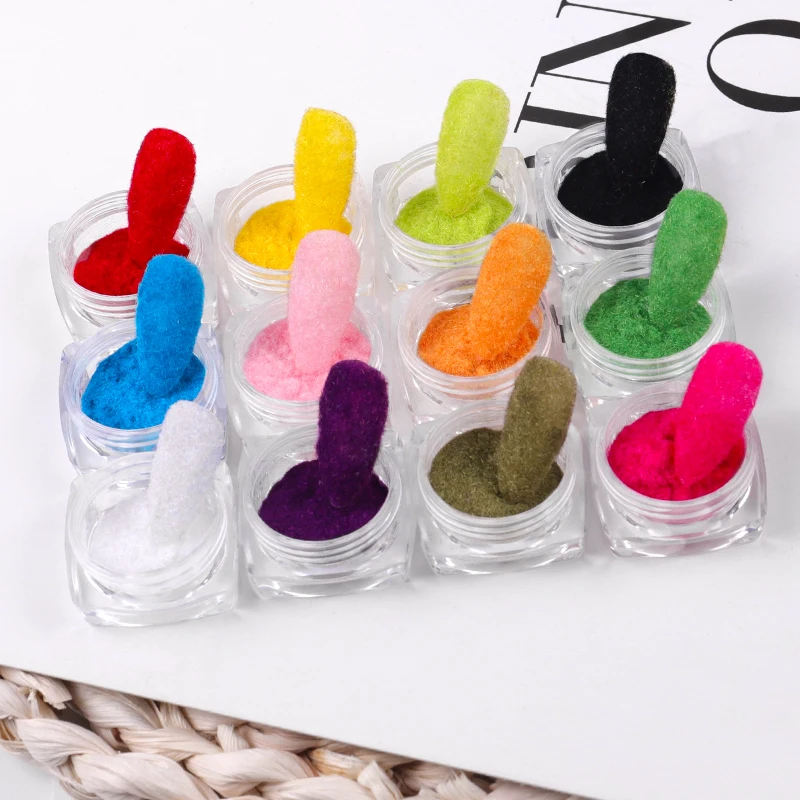 12Pcs Neon Winter Nail Art Plush Velvet Powder Glitter Dust DIY Nails Art Decor Manicure Tools
12Pcs Neon Winter Nail Art Plush Velvet Powder Glitter Dust DIY Nails Art Decor Manicure Tools