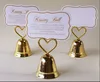 Bell Gold Silver Bell Place Card Holder/Photo Holder Wedding Table Decoration Favors