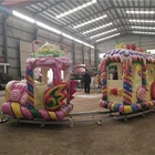 Train High Quality Amusement Track Train Children Track Train Outdoor Christmas Cake Track Train