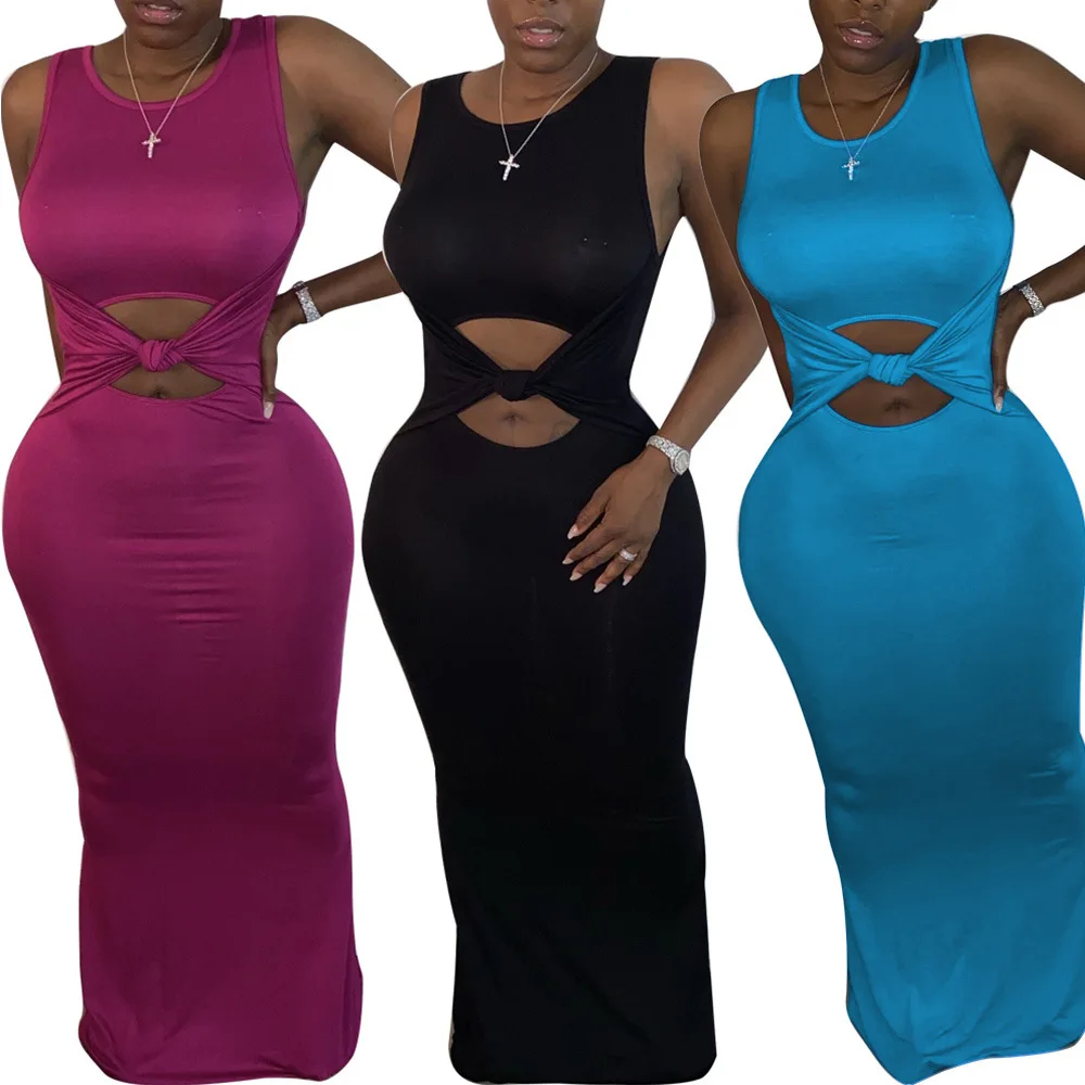 GX151 Fahion 2021 summer hollow women solid casual sleeveless loose long maxi dress, Picture
GX151 Fahion 2021 summer hollow women solid casual sleeveless loose long maxi dress, Picture