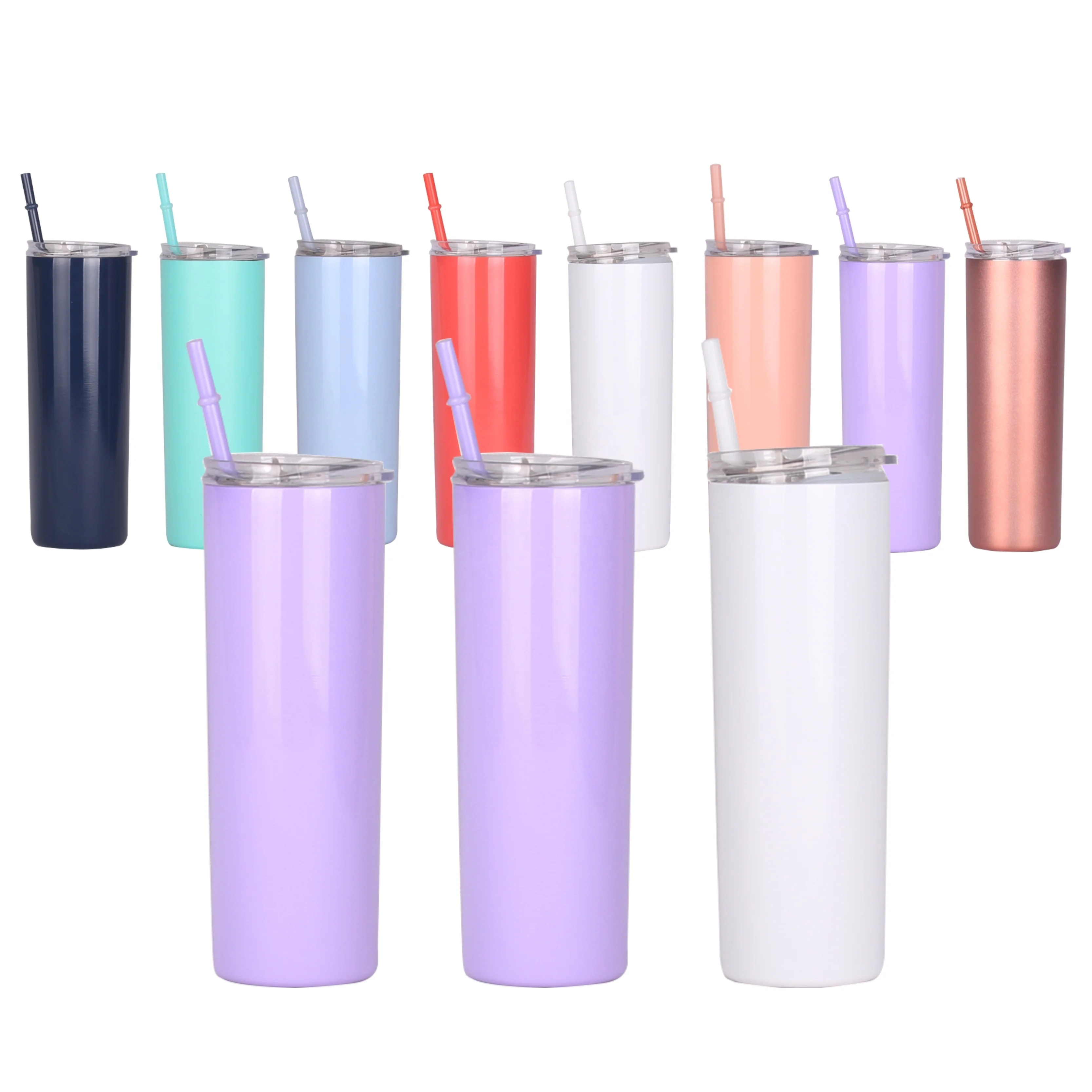 Customized printed double walled blank sublimation stainless steel skinny tumbler cup, Customized color
Customized printed double walled blank sublimation stainless steel skinny tumbler cup, Customized color