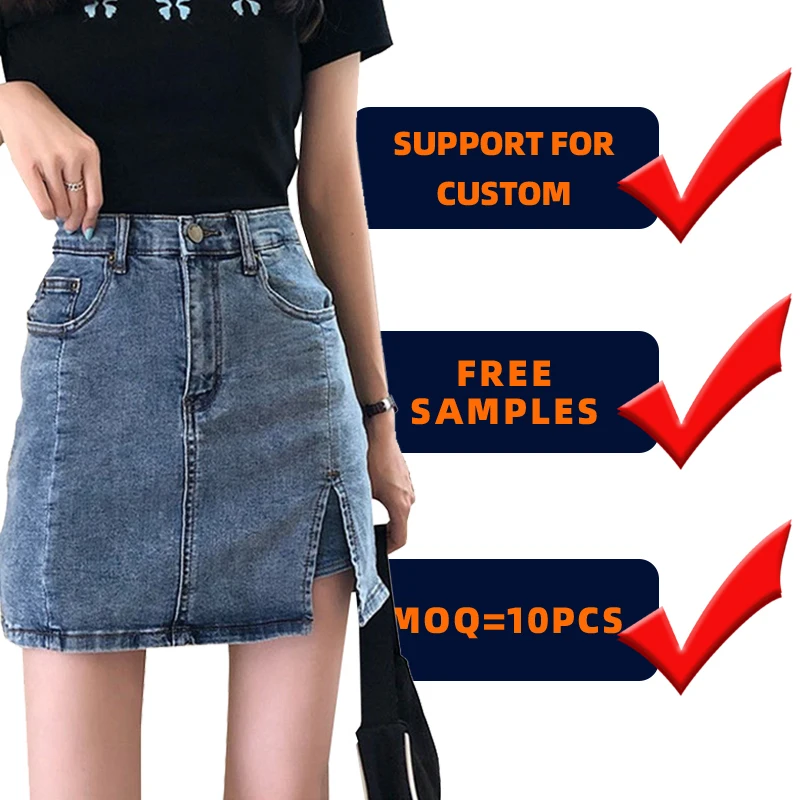 Women Denim Skin miniskirt High waist button split A-line casual slim short skinny culottes 2020 summer new arriver
Women Denim Skin miniskirt High waist button split A-line casual slim short skinny culottes 2020 summer new arriver