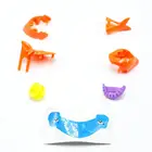 Toy BX804 Promotion Gift Shark With Moving Mouth Wheel Roll Mini Plastic Shark Assembly Capsule Toy