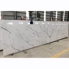 Artificial calacatta quartz stone slab solid surface sheet