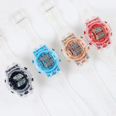 Plastic Color Light Transparent Hand Watch Waterproof Chronograph Digital Watches Women And Men Large Sport Luxury Digital Watch, 4 colors
Plastic Color Light Transparent Hand Watch Waterproof Chronograph Digital Watches Women And Men Large Sport Luxury Digital Watch, 4 colors