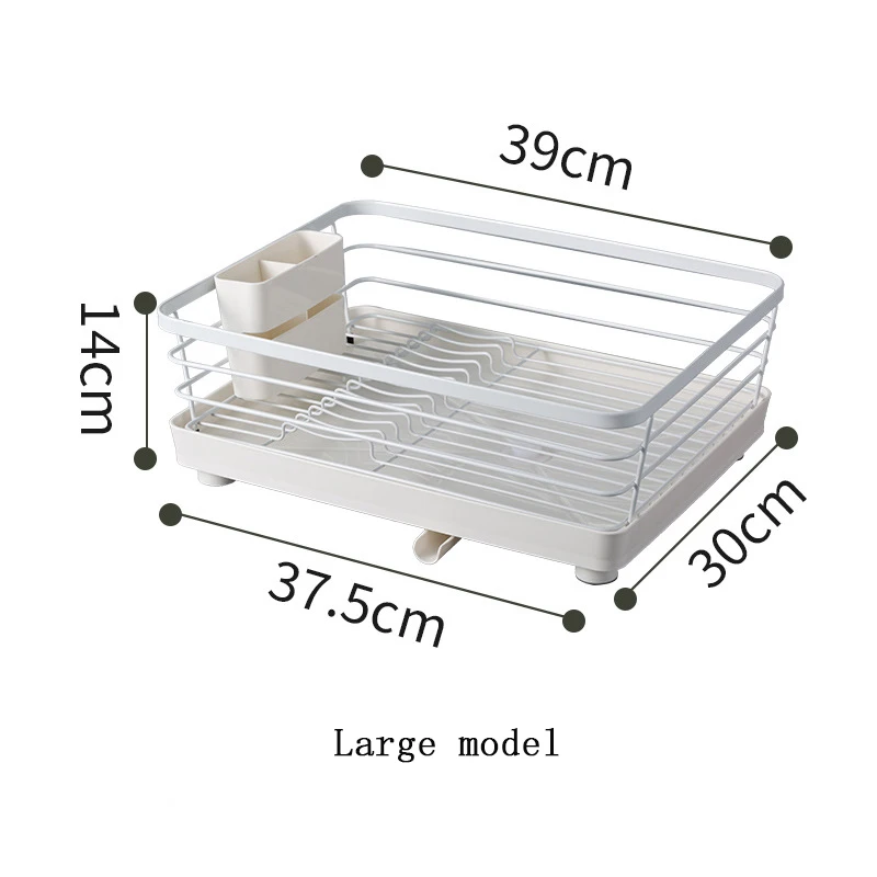 Kitchen multifunctional white dish rack with drainage tableware to dry stainless steel dish rack
Kitchen multifunctional white dish rack with drainage tableware to dry stainless steel dish rack