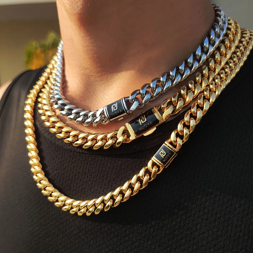 12mm Hot Sale 18k Gold Plated Cuban Chains Jewellery Hiphop Neck Chain Custom Chain Necklace, Silver/gold
12mm Hot Sale 18k Gold Plated Cuban Chains Jewellery Hiphop Neck Chain Custom Chain Necklace, Silver/gold